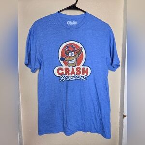 Crash Bandicot Tshirt Mens Blue Medium Activision Gamer